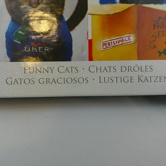 Eurographics Funny Cats by Lucia Heffernan 1000 Piece Jigsaw Puzzle - Picture 2 of 11